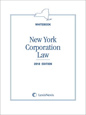 cover image of New York Corporation Law